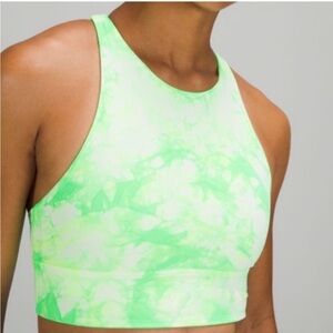 Lululemon Energy Bra High Neck Long Line Shibori